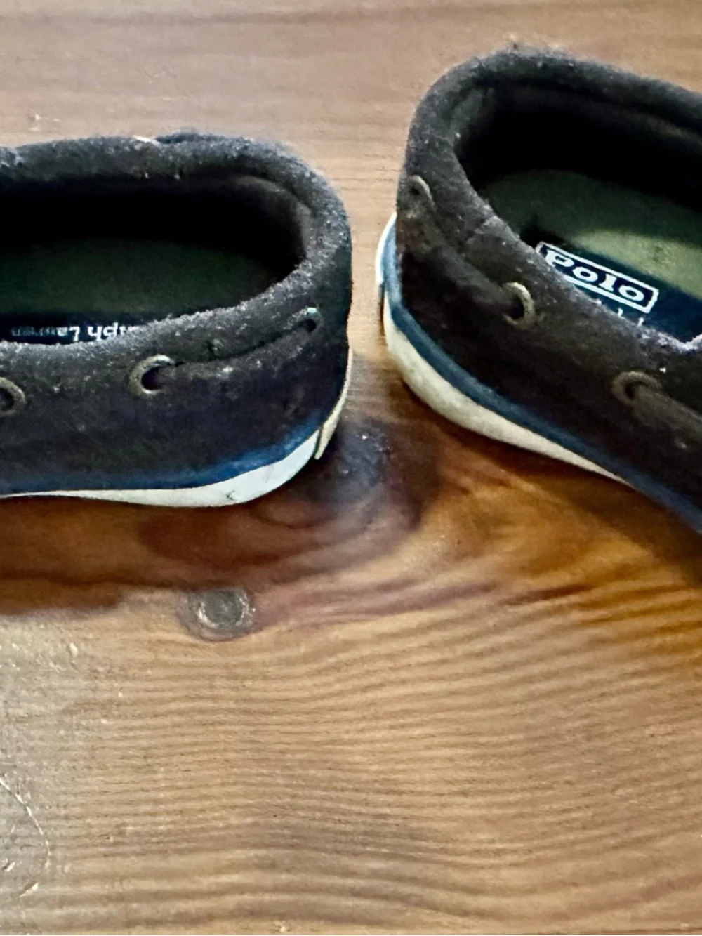Polo by Ralph Lauren Brown Suede Kids Boat Shoes
